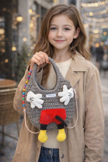 شنط بناتي للعيد (تطريز يدوي) ميكي ماووس